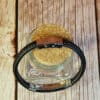 Bracelet Fusion Cuir Métal - Noir – Image 2