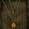 Collier étoile du berger double chainette